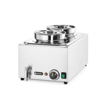 Sada: Vodní lázeň Ranger + 2x 4L nádoba s víkem, HENDI, GN (H)150mm, 8L, 230V/1000W, 604x332x(H)315mm | 201473